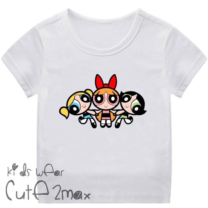 P0wer PUFF GlRLS CHILDREN& 39;S CLOTHING / GIRLS& 39; TOPS / CARTOON CHILDREN& 39;S CLOTHES