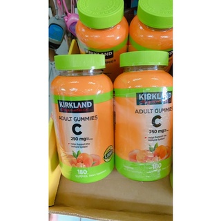 Kirkland Adult Gummies C 250 mg 180 กัมมี่ Vitamin C วิตามินซีแบบเยลลี่ รสส้ม อร่อย ทานง่าย