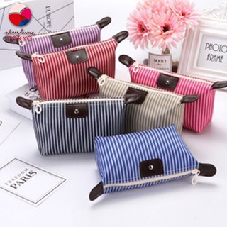 tokyosellected(T1355) -L2กระเป๋าจัดระเบียบมินิเสริมเดินทางใบเล็กลายเส้น พับเก็บได้