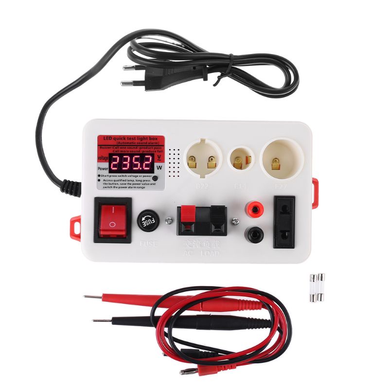 Nev ʚɞ LED Fast Lamp Tester ไฟ LED โคมไฟแรงดันไฟฟ้า Quick Fast Tester Checkerboard