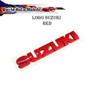 โลโก้ Suzuki แดง Red LOGO SUZUKI ติด Suzuki SWIFT แดง 1ชิ้น 4ประตู มีบริการเก็บเงินปลายทาง