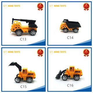 Baby toys car ของเล่นรถเด็ก เครื่องขุดดึงกลับ