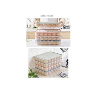 กล่องพลาสติกใสอุปกรณ์ในการป้องกันไข่ไก่ ไข่เป็ด 24 egg boxes