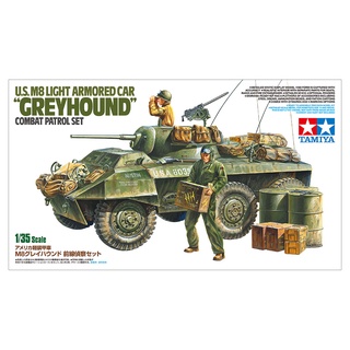 โมเดลประกอบ Tamiya 1/35 TA25196 U.S. M8 "GREYHOUND"COMBAT PATROL SET