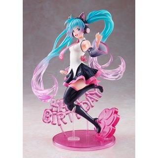 ฟิกเกอร์แท้🇯🇵 Hatsune Miku Birthday 2021 AMP Figure ~Happy Cat Ver~ Prize Figure miku