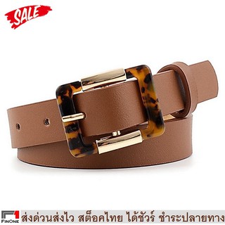 Fin 1  เข็มขัด เข็มขัดผู้หญิง เข็มขัดแฟชั่น Womens Fashion Working Belt รุ่น 2885