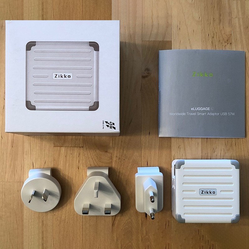Zikko Global Universal Travel Charger 45W Fast Charge QC3.0 Dual Port Mobile Phone Notebook PD Conve