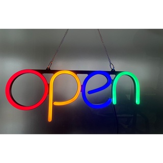 ป้ายไฟOpen ป้ายOpen  LED ป้ายไฟเปิดร้าน ป้ายหน้าร้าน ขนาด 40 x 15 x 4cm สายยาว4M พร้อมใช้งาน open