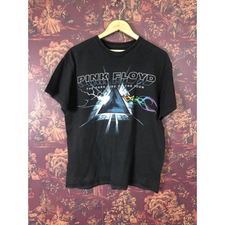 เสื้อยืด ลาย Pink Floyd Dark Side of the Moon สีฟ้าเข้มS-5XL