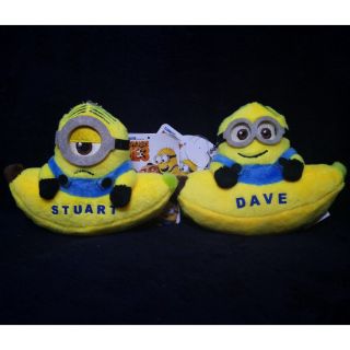 พวงกุญแจ Minions ลาย Dave &amp;​ Stuart  (สินค้าลิขสิทธิ์แท้จากญี่ปุ่น)​