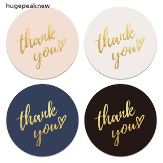 (Hugepeaknew) สติกเกอร์ฉลาก Thank You แฮนด์เมด สําหรับตกแต่ง 500 ชิ้น