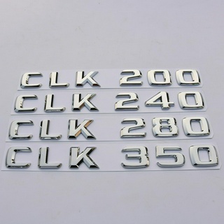 เก่า Mercedes-Benz wordmark CLK200 CLK240 CLK280 CLK350 ปรับเปลี่ยนโลโก้รถหางด้านหลังสติกเกอร์โลโก้รถ