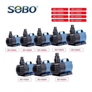 ปั๊มน้ำประหยัดไฟ SOBO รุ่น BO 2000A/3000A/4000A/5000A/6000A/7000A/8000A/9000A ทำระบบกรอง หมุนเวียนน้ำบ่อปลา