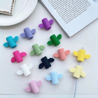 ที่กันสายหักสามารถใช้กับสายชาร์จทุกรุ่น ถนอมสาชาร์จ สีพื้น ตัวล็อคสาย