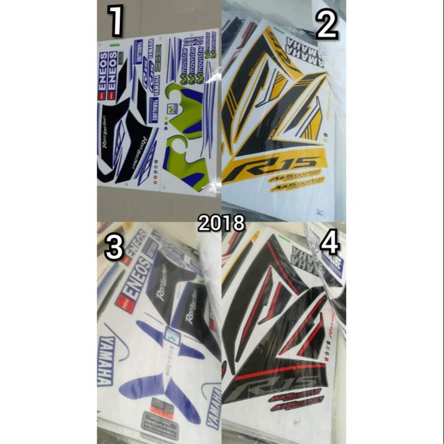 สติ๊กเกอร์ r15 ปี 2018