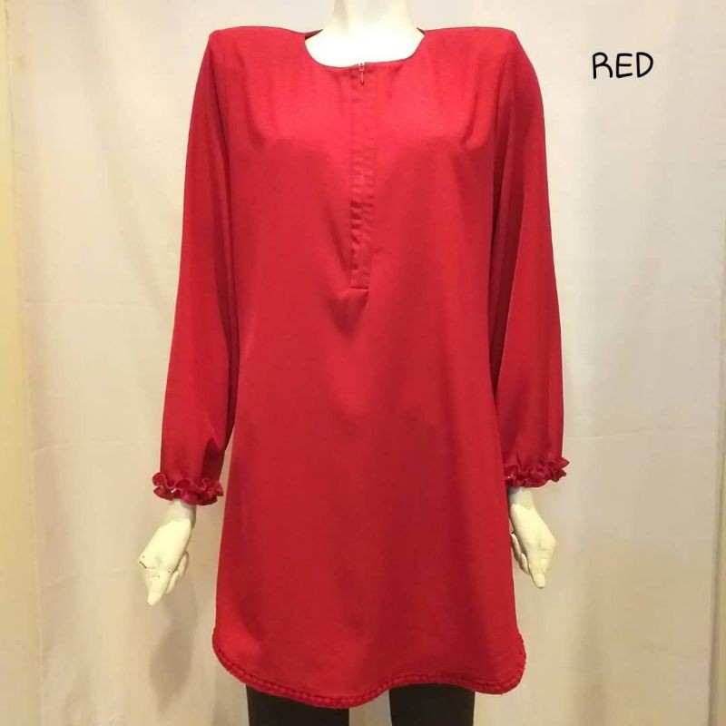 เสื้อเบลาส์ สุภาพสตรี ชีฟอง ธรรมดา สายซ์ 42-48 (6636)