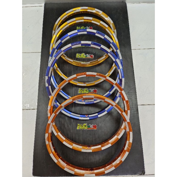 ล้อทรงA  Akront spain 1.40x17"(ลายหมากรุก) 1คู่=2วง