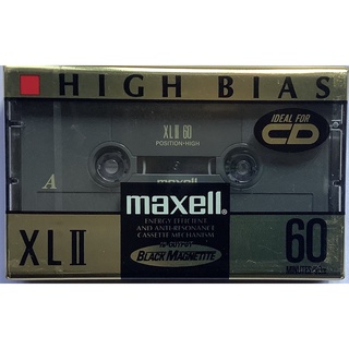 Blank Cassette Tape ซีล เทปคาสเซ็ตเปล่าวินเทจ Maxell XL II 60 นาที High Position Type II High Bias ซีล Made in Japan