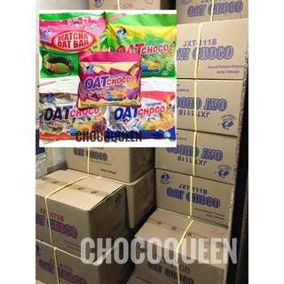 Oat choco มีหลายรสชาติให้เลือกขายยกลัง 24 ห่อคละรสได้