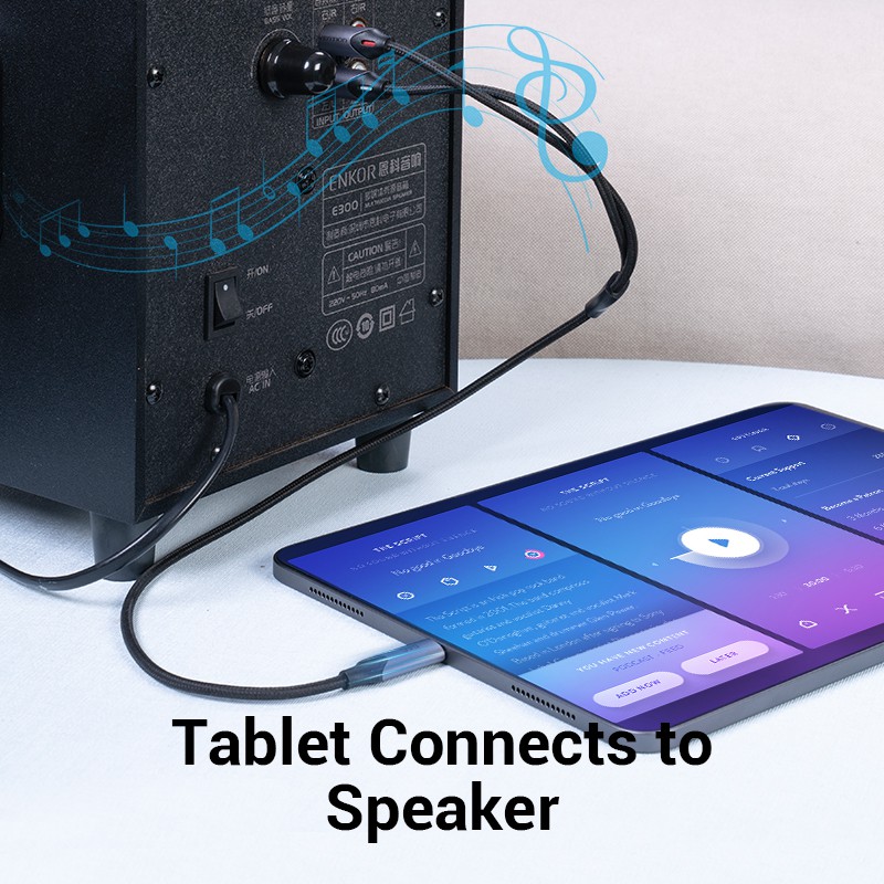 [โค้ดคุ้ม][สต็อก]Vention Type C To 2 RCA Hi - Fi USB-C To สายสัญญาณเสียงสําหรับ iPone16 ลําโพง เครื่องขยายเสียงr BGU