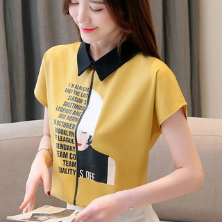 FBAShop 💕เสื้อยืด คอปก สีสันสุดฮิต สกรีนลายสุดแนว วินเทจสุดๆ…