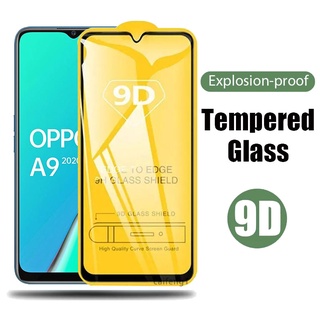 ฟิล์มกระจกสำหรับรุ่นhone แบบเต็มจอ 9D ทุกรุ่น OPPO A98 A78 A58 A57 A5 A76 A96 A9 2020 F11 F9 R17 Pro A3s A5s A1K 5G 4G 2023 2022