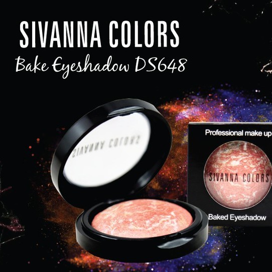 DS648 อายแชโดว์ ของแท้ Sivanna Bake Eyeshadow อายแชโดว์ ประกายซิมเมอร์