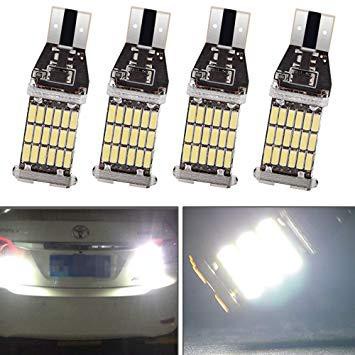 2x LED Light Bulbs 4014 45SMD 921 912 T10 T15 W5W Turn Signal Reverse Backup Lamp (ราค่าต่อ1คู่)สีขาว