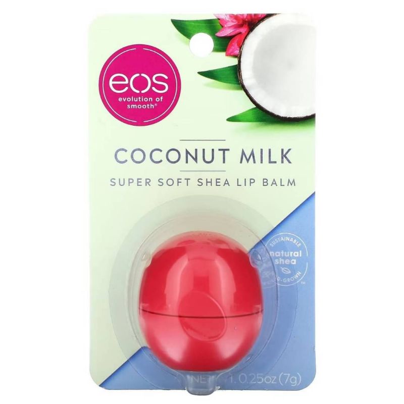 EOS Super Soft Shea Lip Balm Coconut Milk 0.25 oz (7 g) ลิปบอล eos