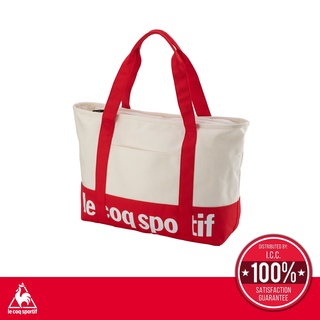 le coq sportif กระเป๋าถือ-สะพาย สีขาว-แดง (กระเป๋าถือ, กระเป๋าสะพาย, กระป๋า, ToteBag, Handbag, lecoq, เลอค็อก)