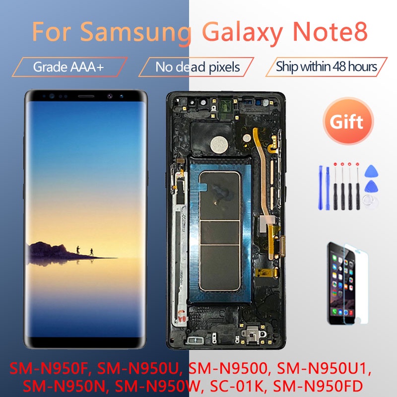 สําหรับ Samsung Galaxy Note8 หมายเหตุ 8 N950U1 โทรศัพท์มือถือ Snapdragon 835 NFC Octa Core 6.3 6GB R