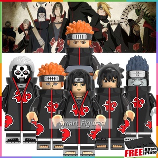 Naruto Minifigures Pine Akatsuki ลูกพลับแห้ง Kisame Uchiha Itachi Sasuke Hit และ ys Waza fts Minifigures KDL801