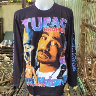 เสื้อแขนยาว 2 Pac Two Pac ทูพัค เสื้อสกรีน เสื้อวง