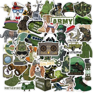 ❉ Military Enthusiast Series 01 สติ๊กเกอร์ ❉ 50Pcs/Set Fans Collection DIY Fashion Waterproof Doodle Decals สติ๊กเกอร์