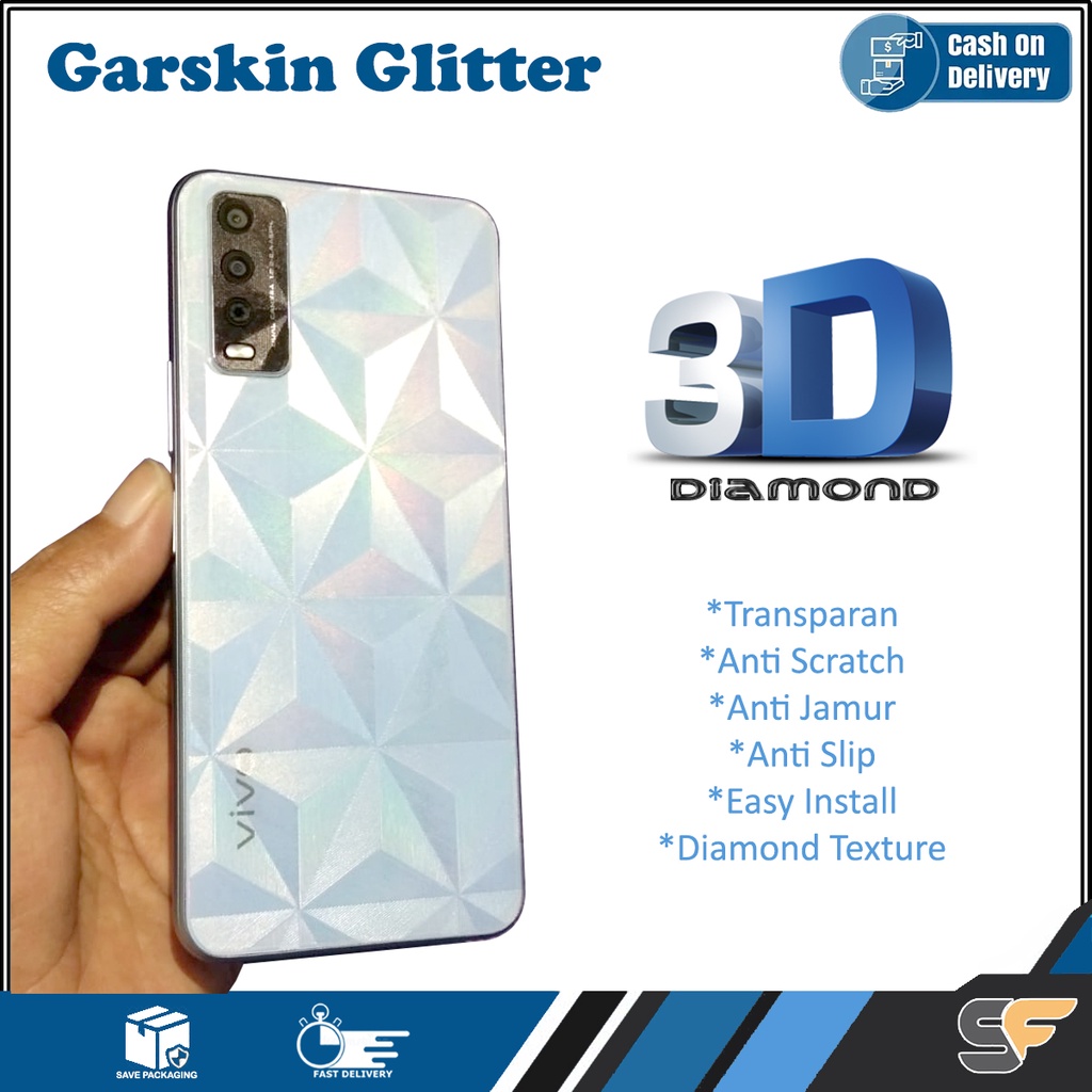 Anti-Fungus Garskin Diamond 3D Motif Realme GT 7 Pro GT 7T หมายเหตุ 60x หมายเหตุ 60 GT 6 GT 5G GT 2 