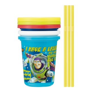 3ถ้วยหลอดฝาปิด320ml  toy story Disney