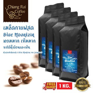 เมล็ดกาแฟสด Blue Mountain หอม เข้มมาก คั่วกลาง ส่งฟรีทั่วไทย