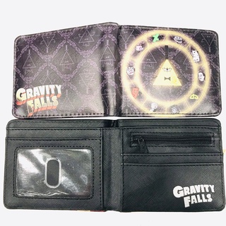 Gravity Falls กระเป๋าสตางค์ใบสั้น หนัง PU ลายการ์ตูน ใส่เหรียญได้ สําหรับเด็กผู้ชาย และเด็กผู้หญิง