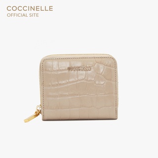 COCCINELLE METALLIC CROCO SHINY SOFT Small 11A201 กระเป๋าสตางค์ผู้หญิง