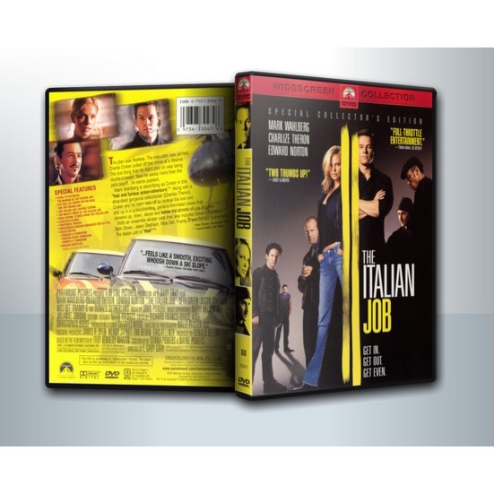 [ DVD Movie มีปก+สกรีนแผ่น-ไม่มีกล่อง ] ITALIAN JOB อิตาเลี่ยนจ๊อบ ปล้นซ้อนปล้น พลิกถนนล่า ( 1 DVD )