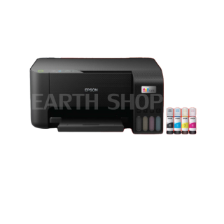 Epson EcoTank L3210, L3216 Printer 3 IN 1 ปริ้น สแกน ถ่ายเอกสาร มาแทน L3110 เครื่องปริ้นเตอร์พร้อมหมึกแท้ 1 ชุด Earth Shop / L3110 L3250 415 615