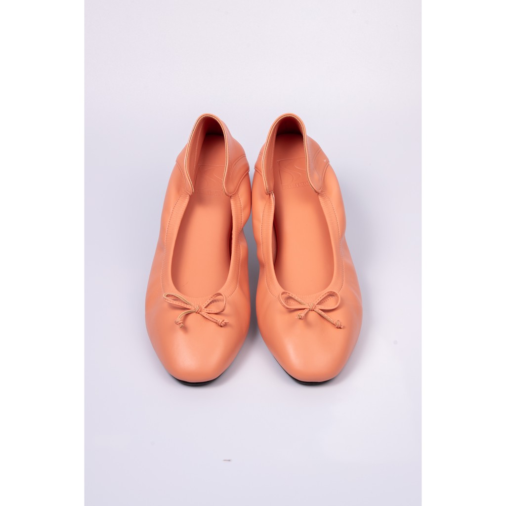 Sincera Brand (Premium Flat Shoes) รองเท้าคัชชูสีพีช Peach รองเท้าเพื่อสุขภาพ ส้นแบน หนังนิ่ม ใส่สบาย ไม่กัดเท้า