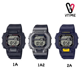 นาฬิกาCASIO รุ่น W-737H แบต 10ปี สายเรซิน