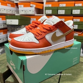 🚩  Dunk Low Golden Orange  สีส้ม-ทอง รองเท้า รองเท้าใบผู้ชาย สินค้าพร้อมกล่องใบเสร็จ