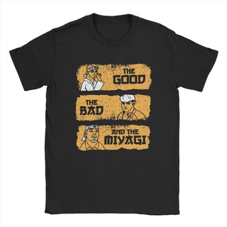 เสื้อยืดผ้าฝ้ายพิมพ์ลาย เสื้อยืด ผ้าฝ้ายแท้ พิมพ์ลาย Karate Cobra Kai Miyagi Do Karate สไตล์วินเทจ สําหรับผู้ชาย