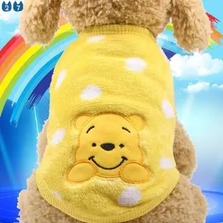ขนาด XXS-XL Warm Cartoon Pet Dog Cat Rabbits เสื้อผ้า