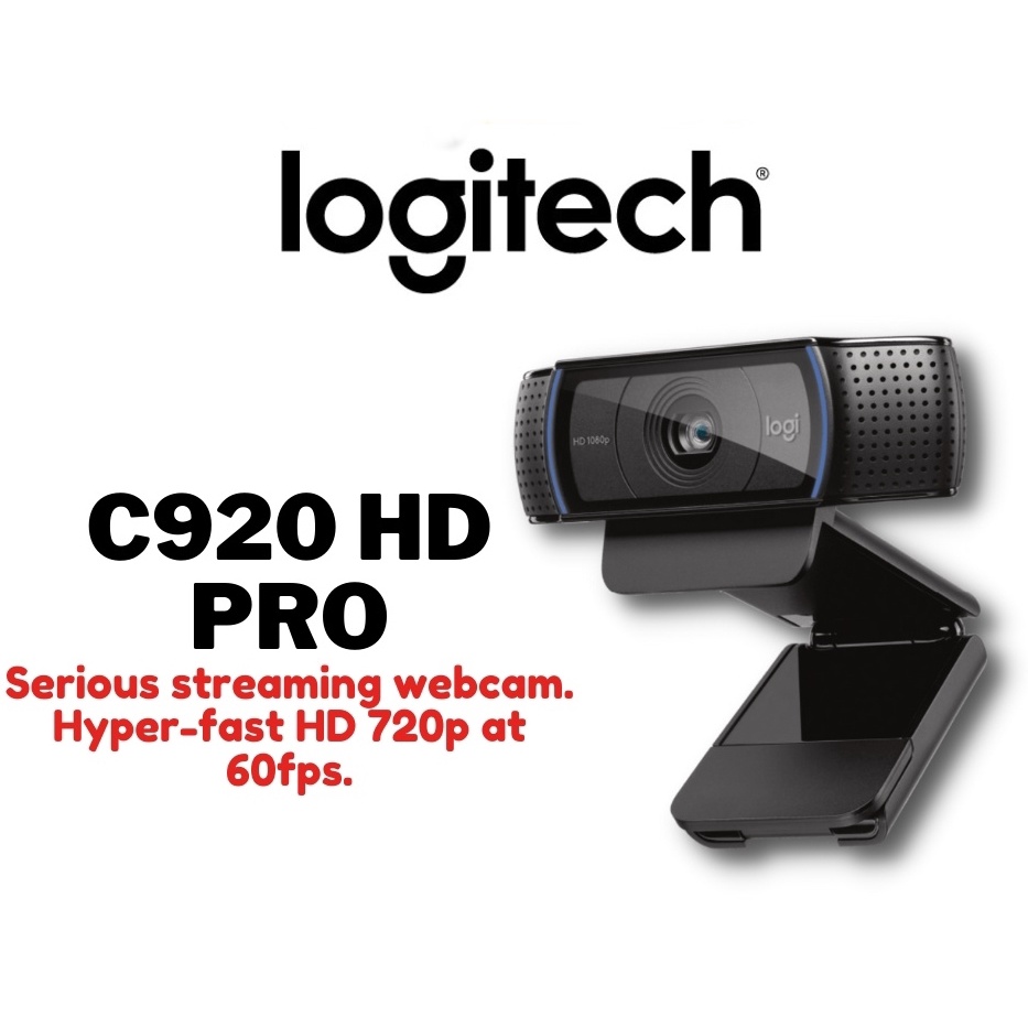 WEBCAM (เว็บแคม) Logitech C920 PRO HD Webcam Full HD 1080p/30fps Video Calling