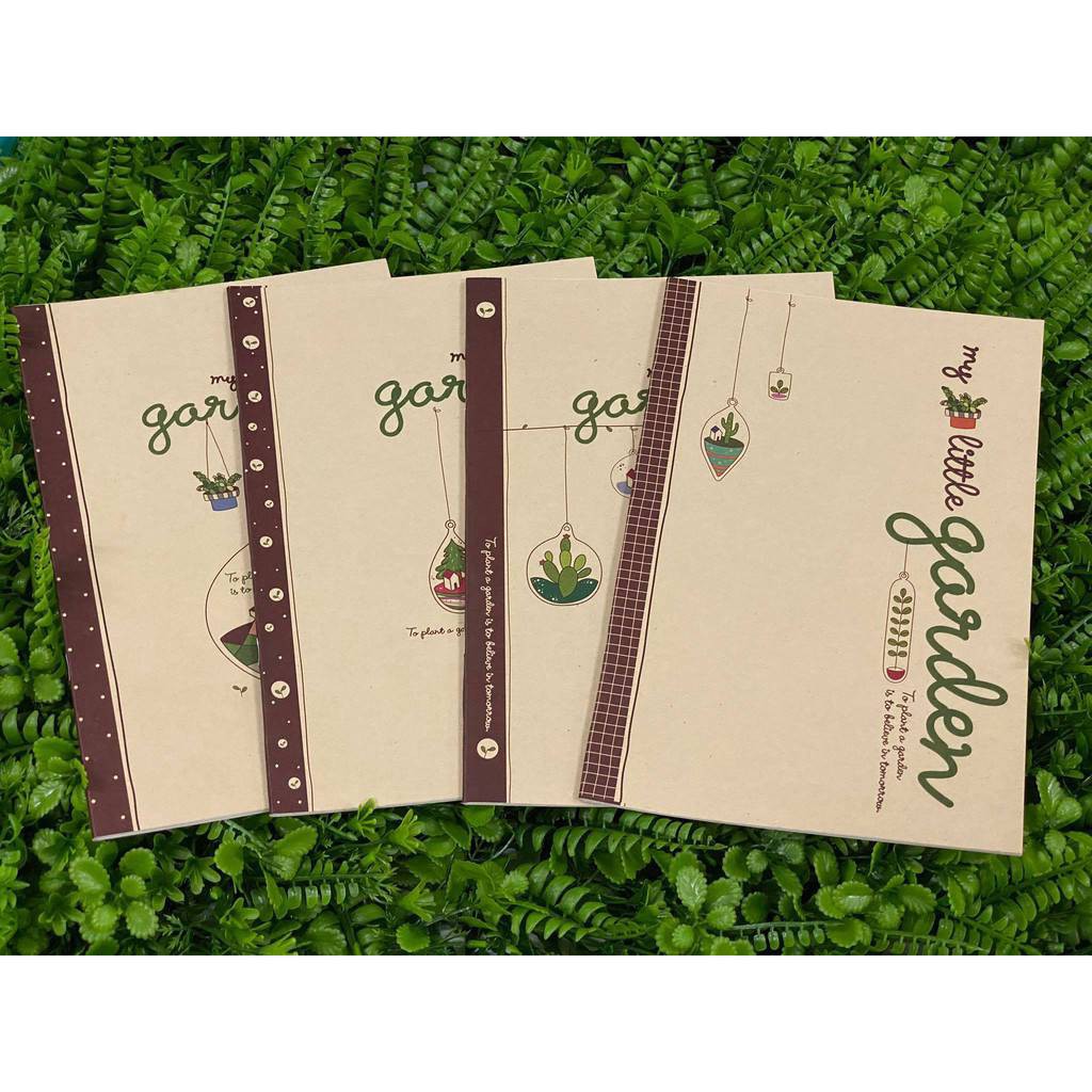 สมุดนักเรียน สมุดมีเส้น สมุดปกอ่อน ลาย my little garden 75แกรม/20แผ่นรวมปก (คละลายหน้าปก)