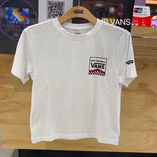 Vans WOUND UP SS PKT TEE เสื้อยืดแขนสั้น สีขาว สําหรับผู้หญิง VN0A48BXWHT