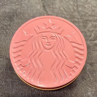 Starbucks Logo Tin Box Pink Color